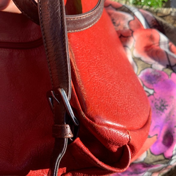 ✨🖤❤️🎒 Beautiful Brick Red Leather 🎒❤️🖤✨ - Picture 5 of 8